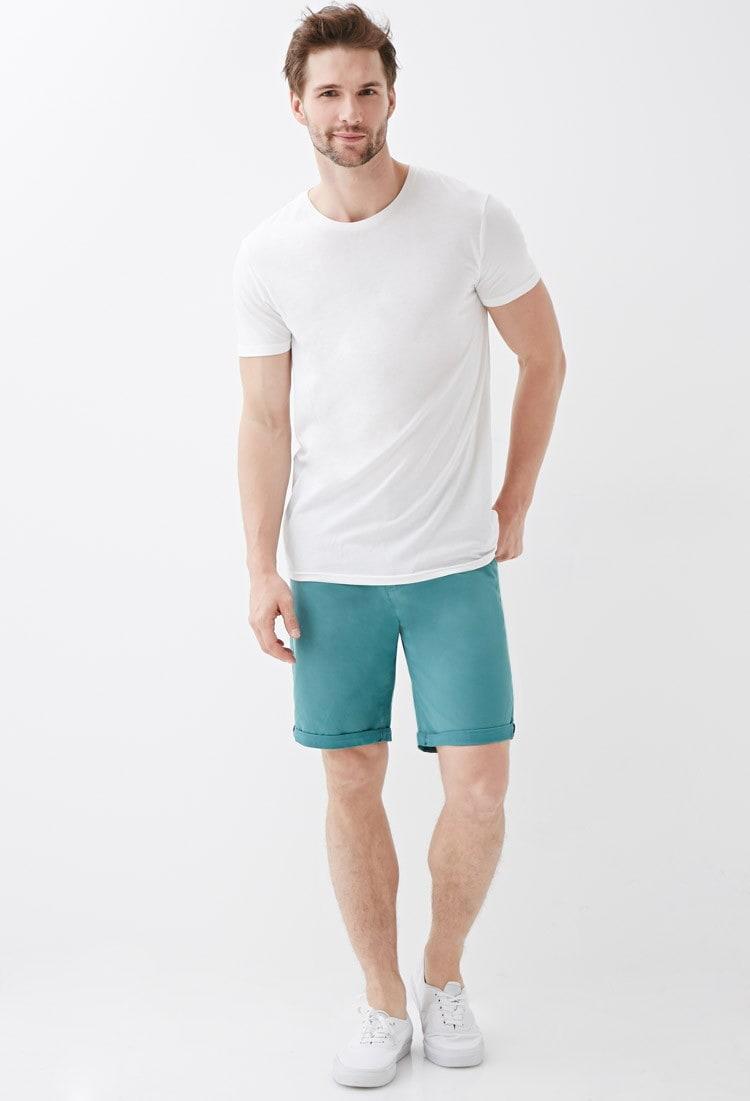 Cuffed Chino Shorts