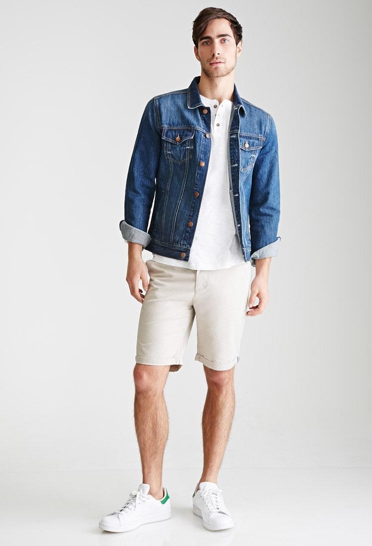 Cuffed Chino Shorts